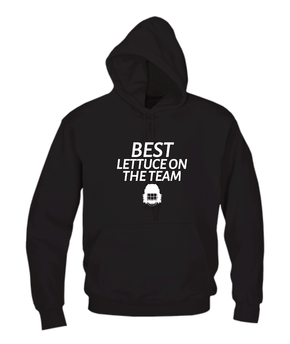 Best Lettuce On The Team Black Adult Hoodie