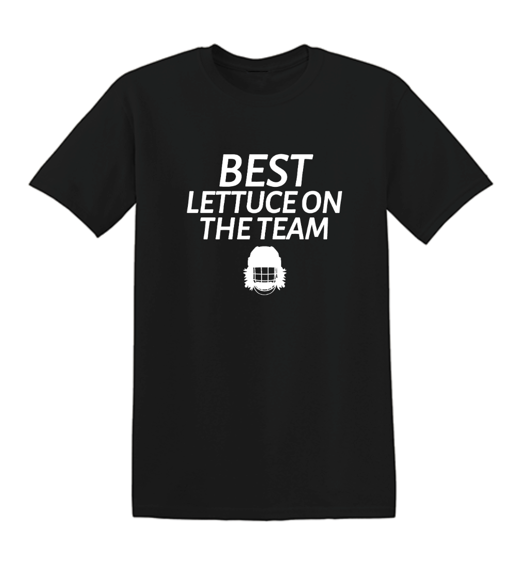 Best Lettuce On The Team Black Adult T-shirt