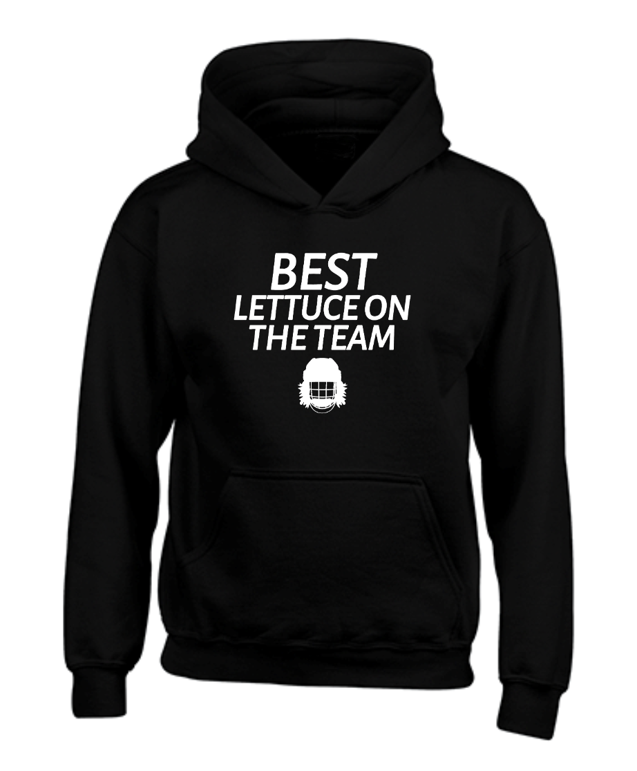 Best Lettuce On The Team Black Youth Hoodie