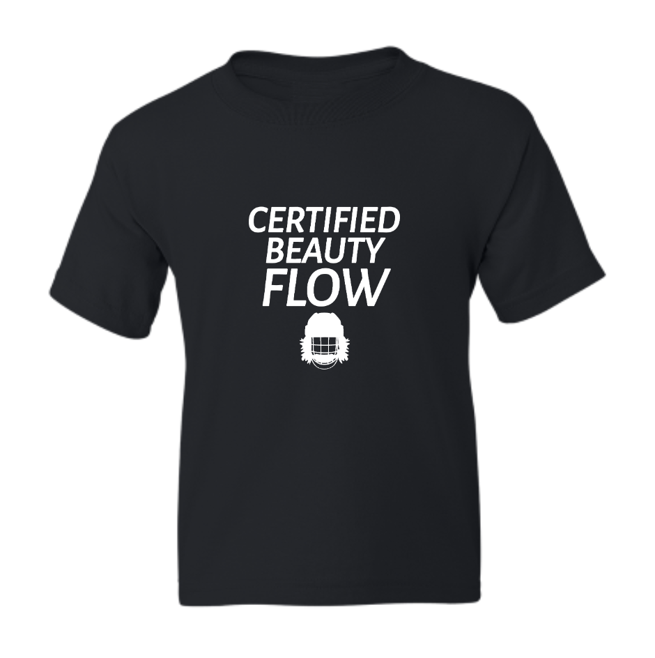 Certified Beauty Flow Black Youth T-shirt