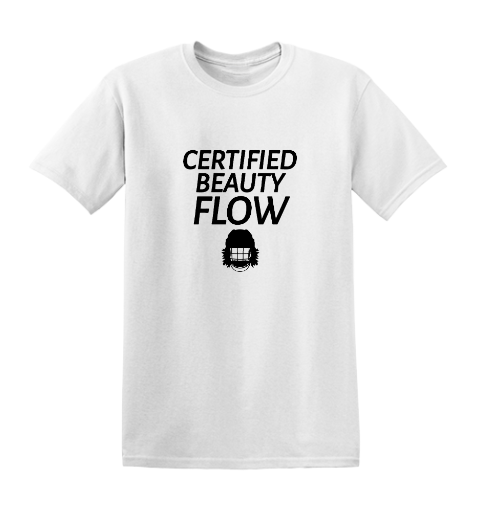 Certified Beauty Flow White Adult T-shirt