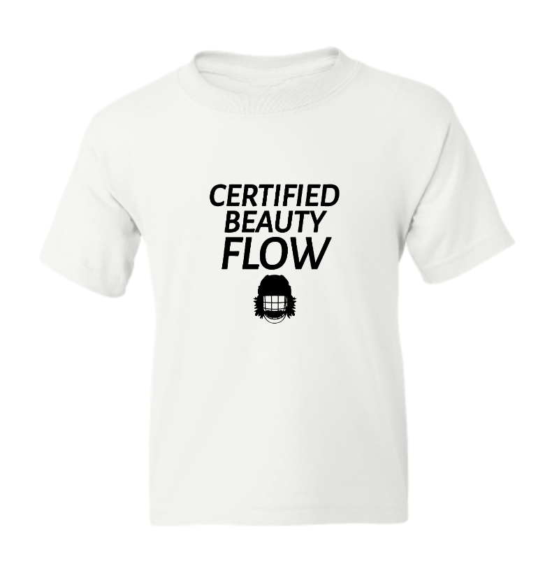 Certified Beauty Flow White Youth T-shirt