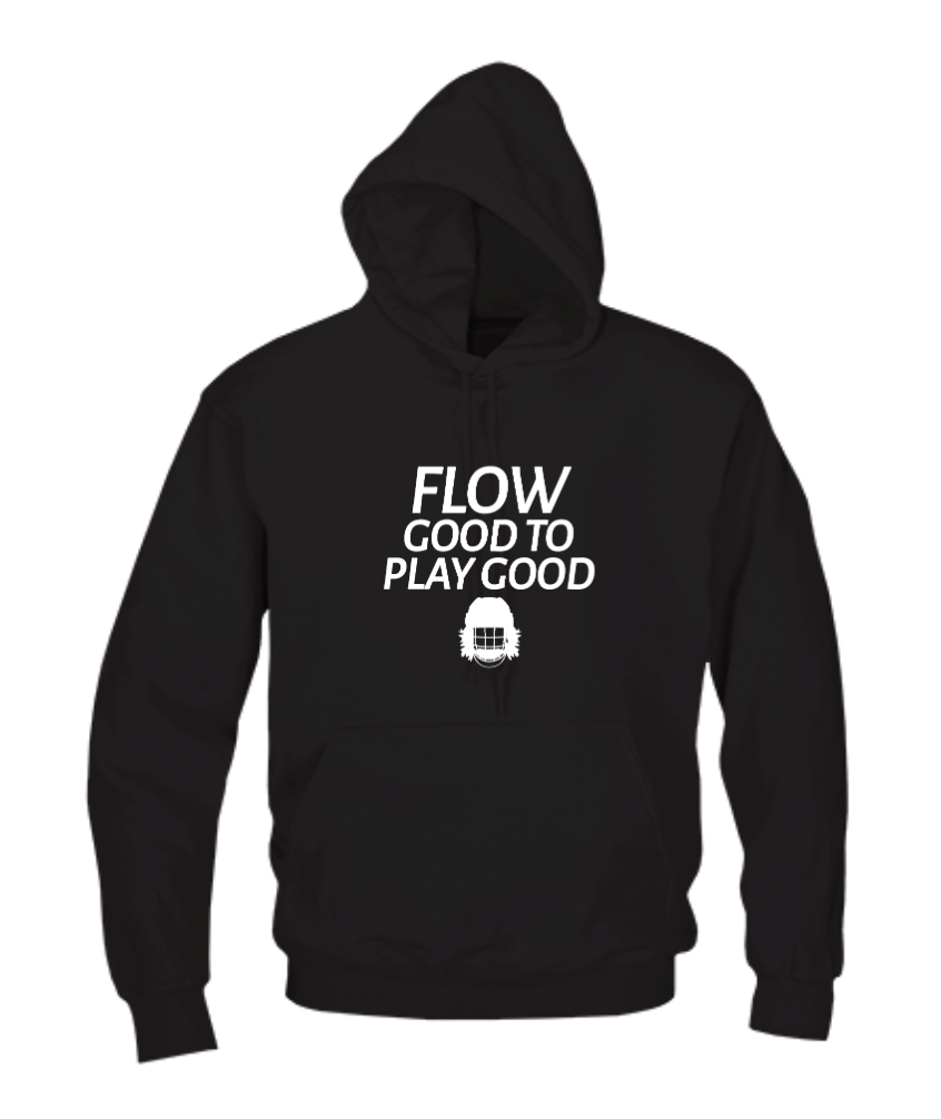 Flow Good To Play Good Black Adult Hoodie