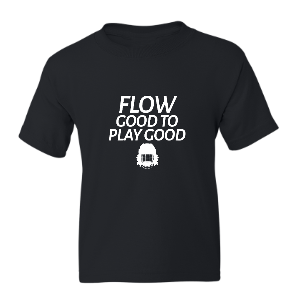 Flow Good To Play Good Black Youth T-shirt