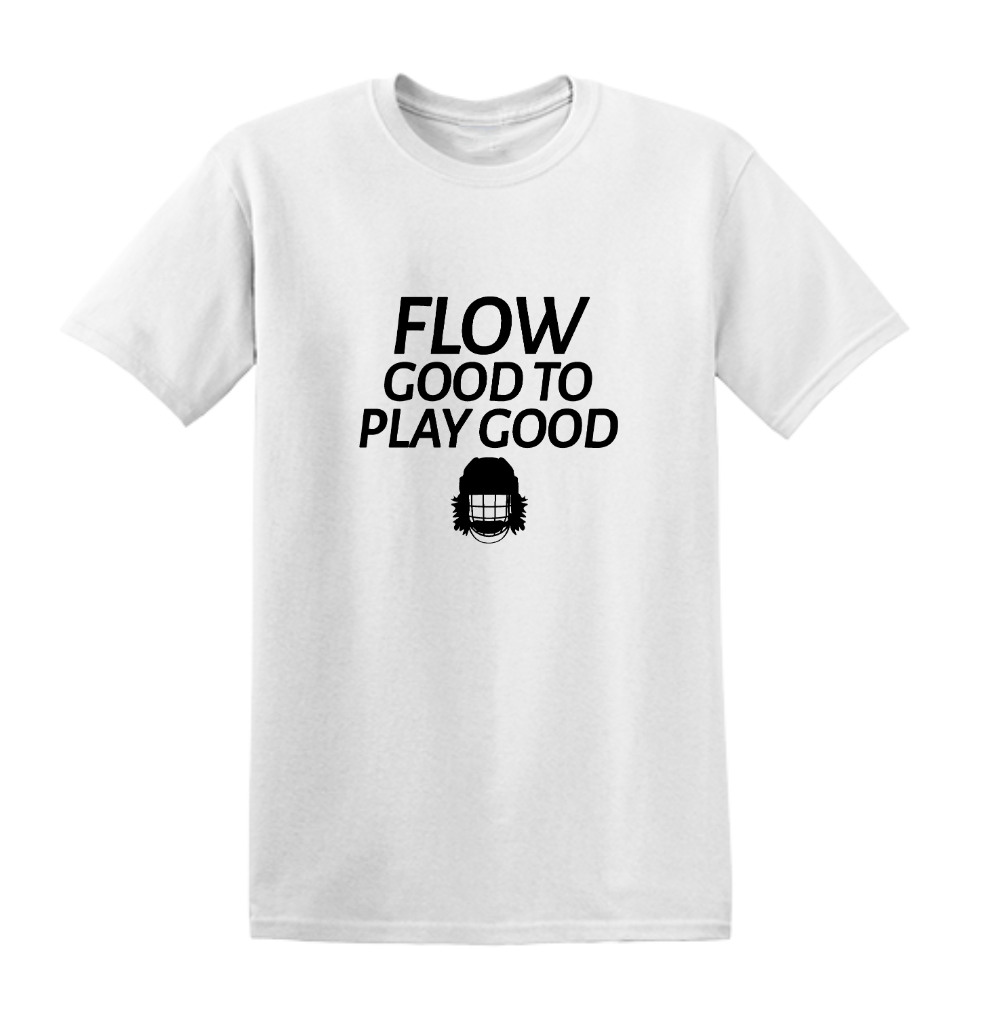 Flow Good To Play Good White Adult T-shirt