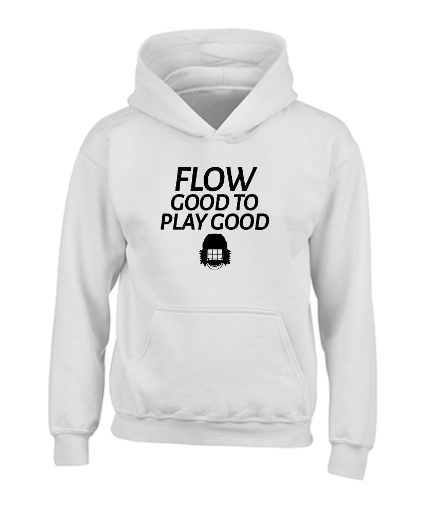 Flow Good To Play Good White Youth Hoodie