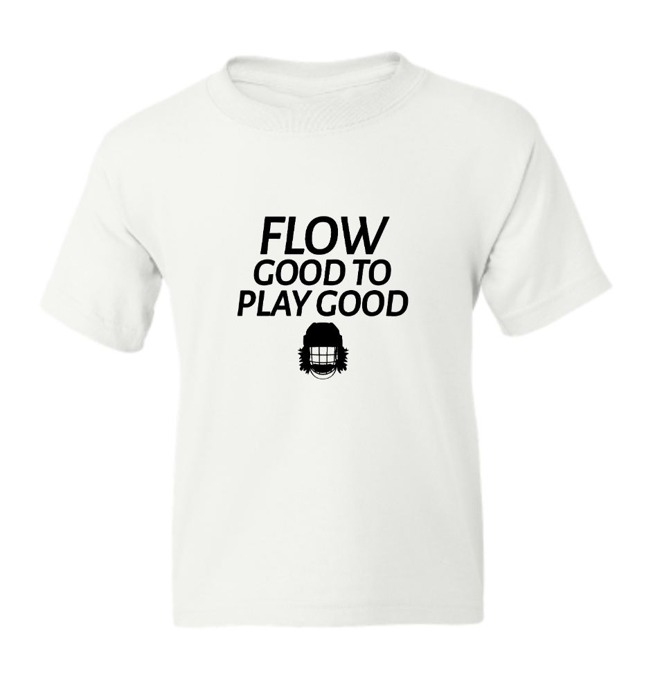 Flow Good To Play Good White Youth T-shirt